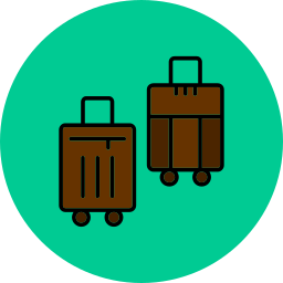 Luggage bag icon