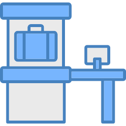 Luggage scanner icon