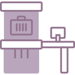 Luggage scanner icon