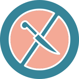 No knife icon