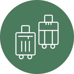 Luggage bag icon