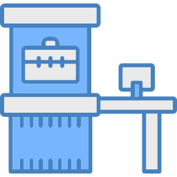 Luggage scanner icon