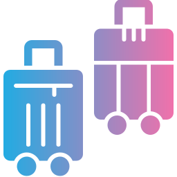 Luggage bag icon