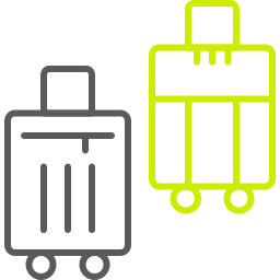 Luggage bag icon