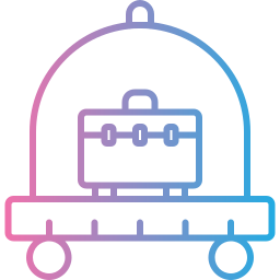 Luggage cart icon