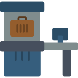 Luggage scanner icon