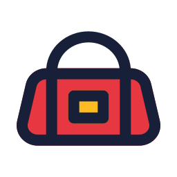 Sport bag icon