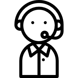 vendedor telefónico icono