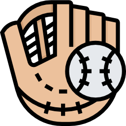 guante de béisbol icono