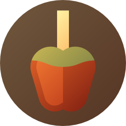 Caramelized apple icon