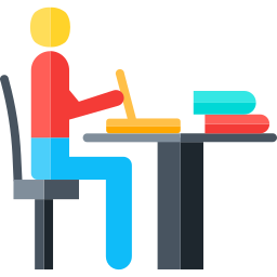 Study desk icon