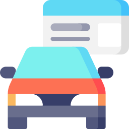 Driving license icon