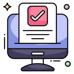 Online voting icon