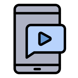 vídeo móvil icono
