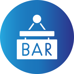 bar-teken icoon
