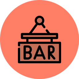 Bar sign icon