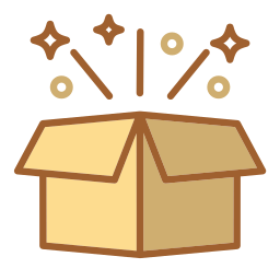 Коробка-сюрприз иконка
