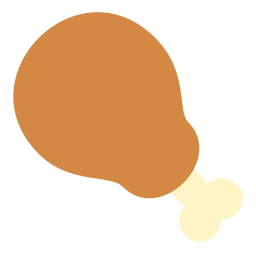 Roast chicken icon