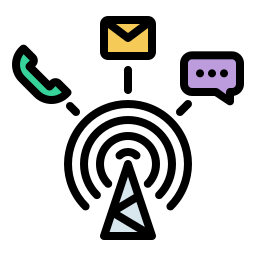 sieć komunikacji ikona