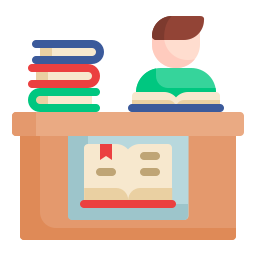 Reading book icon