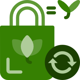 Eco bag icon