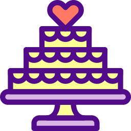 Wedding cake icon