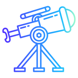 télescope Icône