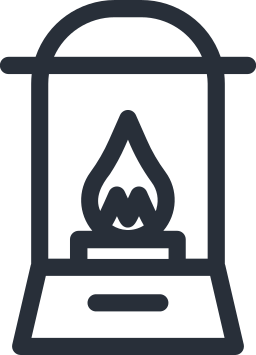 lámpara candelabro icono