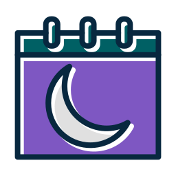 kalendarz księżycowy ikona