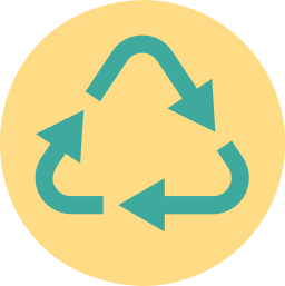 Recycling goods icon