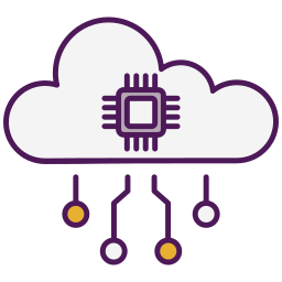 intelligenza nel cloud icona