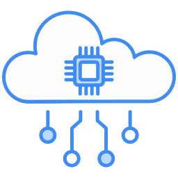 intelligenza nel cloud icona