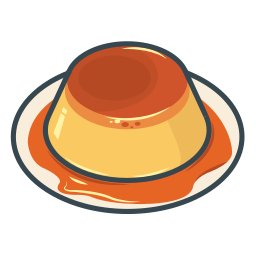 pudding karmelowy ikona