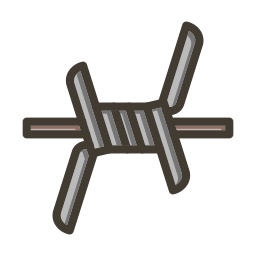 fil barbelé Icône