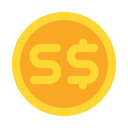 singapore dollar icoon