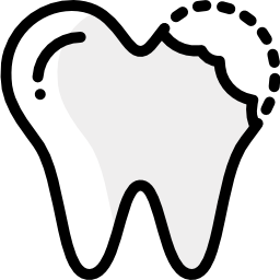 Broken tooth icon