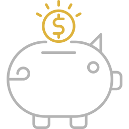 Piggy bank icon