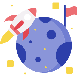 Space mission icon