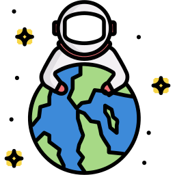 exploración espacial icono