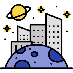 colonia espacial icono