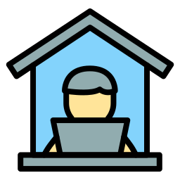 Work from home icon