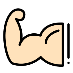 músculo del brazo icono