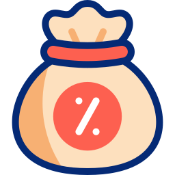 Discount bag icon