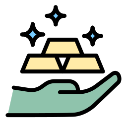 Gold investment icon
