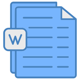 documento de word icono