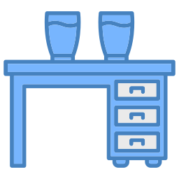 mesa de oficina icono