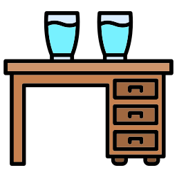 tavolo da ufficio icona