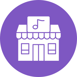 Music shop icon