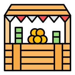 mercado callejero icono