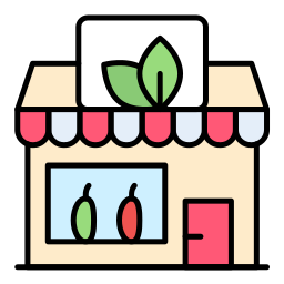 Vegetable shop icon